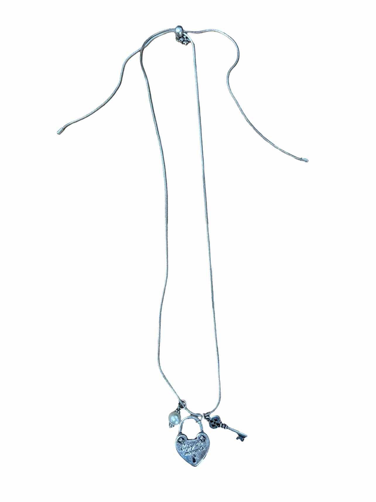 PATRICIA NASH LOCK AND KEY COLLECTION ENJOY THE MOMENTS ADJUSTABLE NECKLACE