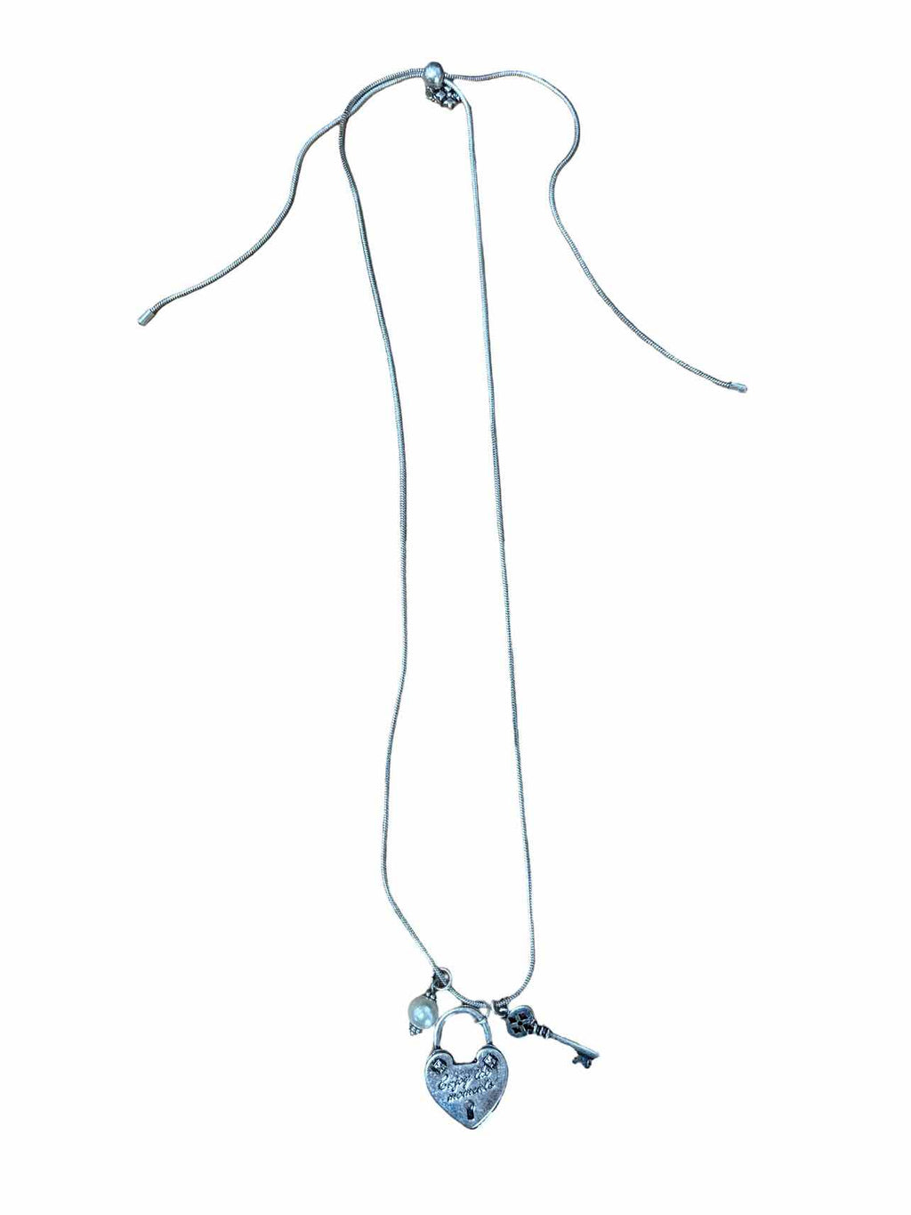 PATRICIA NASH LOCK AND KEY COLLECTION ENJOY THE MOMENTS ADJUSTABLE NECKLACE