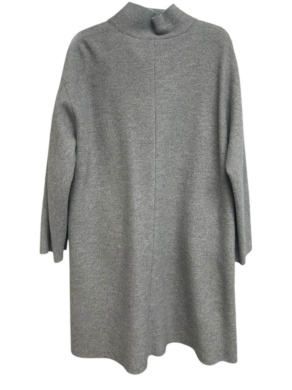OSKA BOILED WOOL OVERSIZED LAGENLOOK LONG LINE GRAY COAT SIZE 1