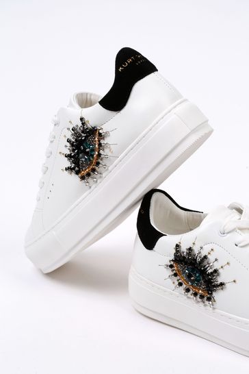 KURT GEIGER LONDON LANEY EYE LEATHER LACE-UP SIZE: 38