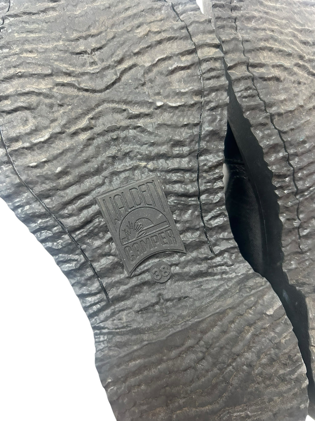 CAMPER BLACK LEATHER WALDEN CHELSEA CHUNKY ANKLE BOOTS SIZE 38 US 7.5