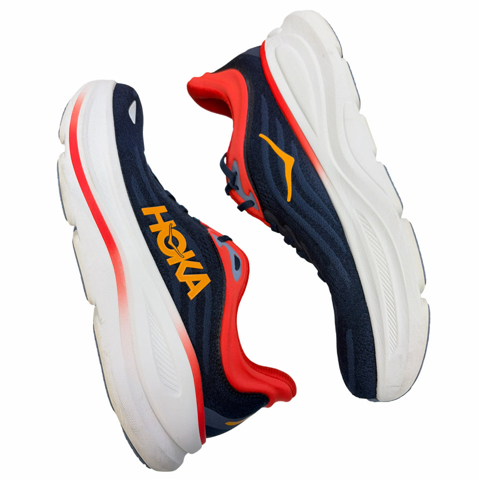 HOKA BONDI 9 RUNNING SNEAKER VARSITY NAVY/NAUTICAL BLUE MENS SIZE 12