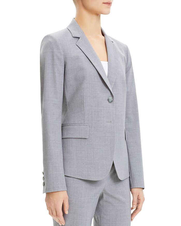 THEORY CARISSA CLASSIC SUIT MELANGE SIZE: 8