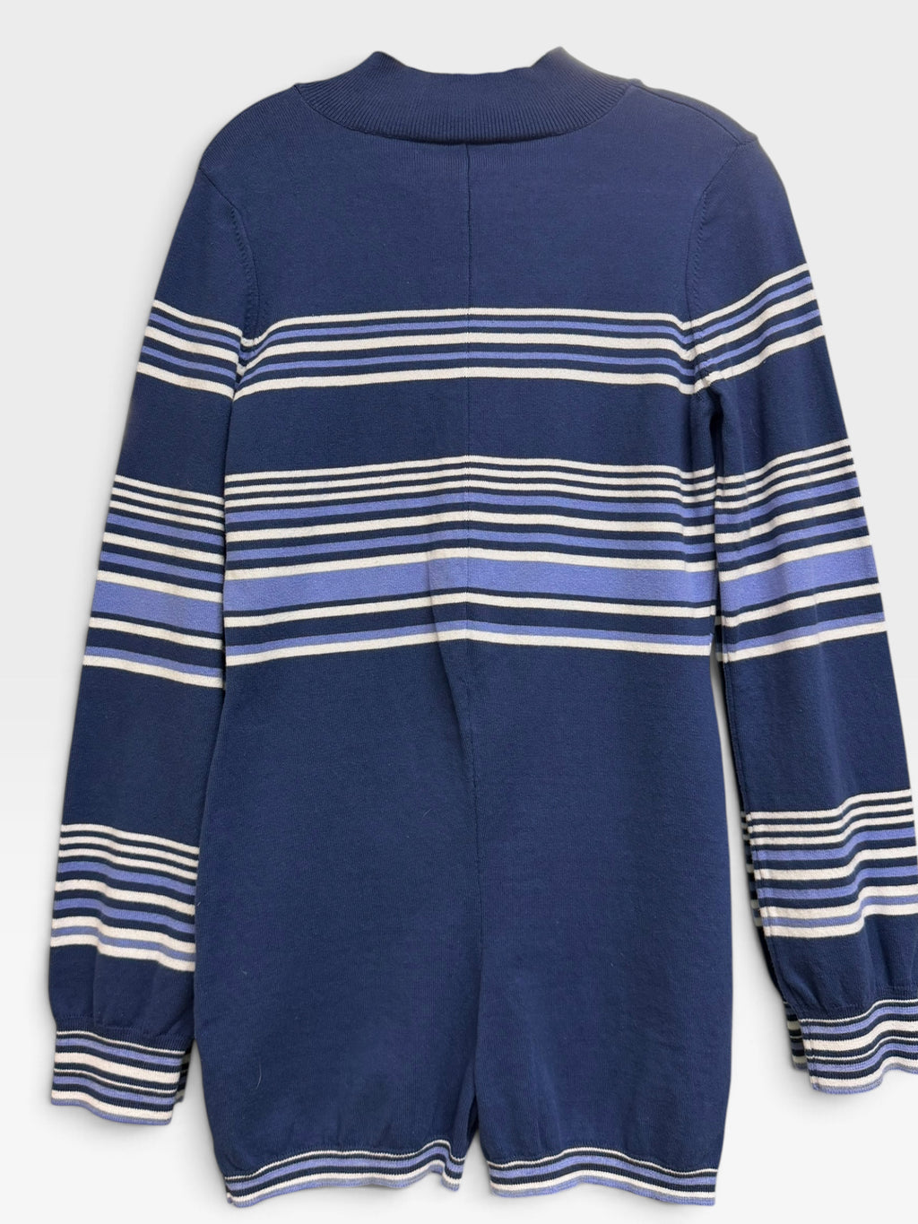 FP MOVEMENT IT'S COLD OUTSIDE KNIT BLUE PAYSUIT ROMPER SIZE MEDIUM