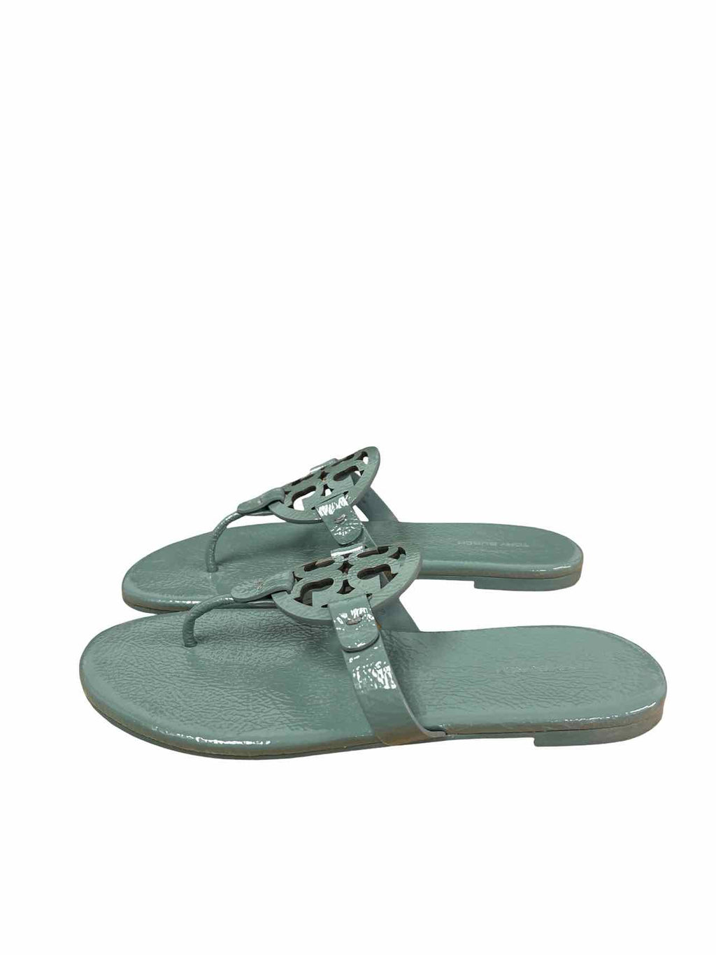 TORY BURCH PATENT MILLER SANDAL SIZE: 8.5