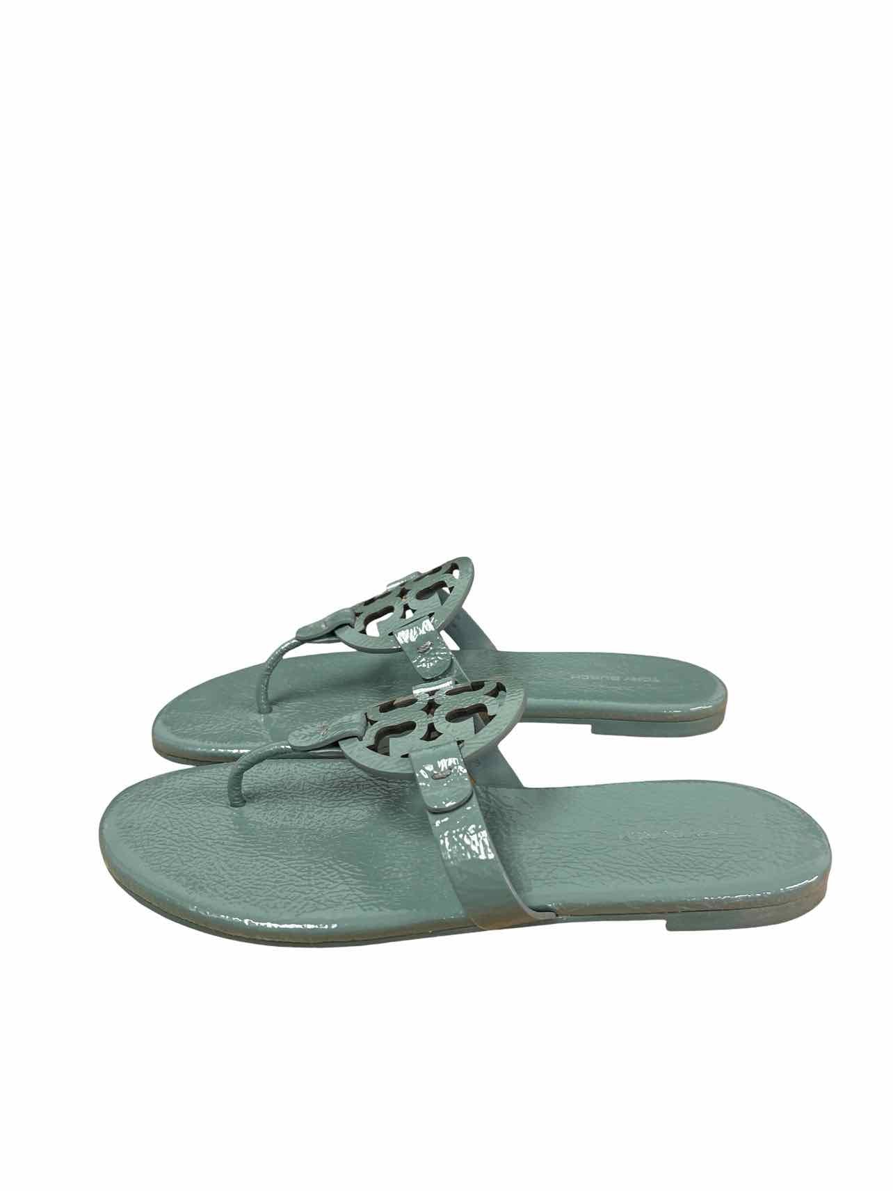 TORY BURCH PATENT MILLER SANDAL SIZE: 8.5