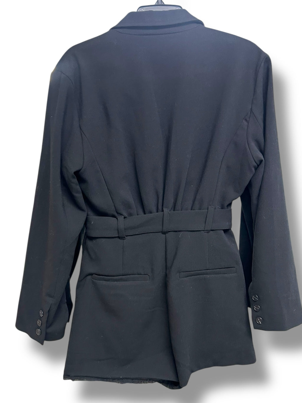 ANTHROPOLOGIE BY ANTHROPOLOGIE BLACK BELTED BLAZER SHORT ROMPER SIZE SMALL - WEARHOUSE  CONSIGNMENT