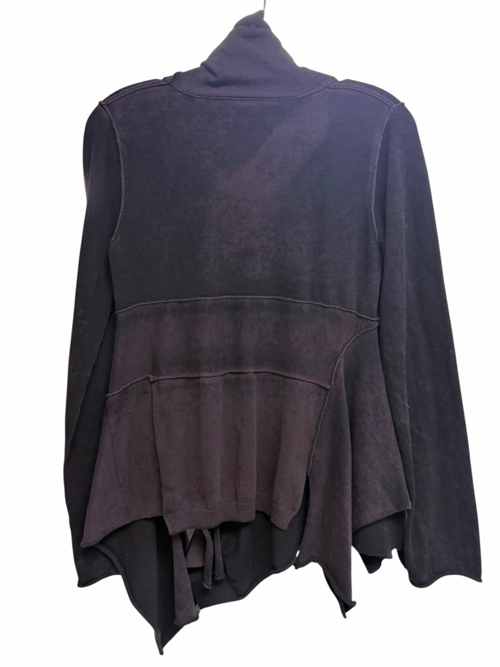 GARMENTORY RUNDHOLZ BLACK LABEL ASYMMETRICAL DRAPED COWL NECK TOP SIZE XS