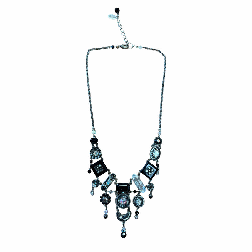 FIREFLY LA DOLCE VITA ANTIQUE SWAROVSKI CRYSTALS & CZECH GLASS BEAD NECKLACE