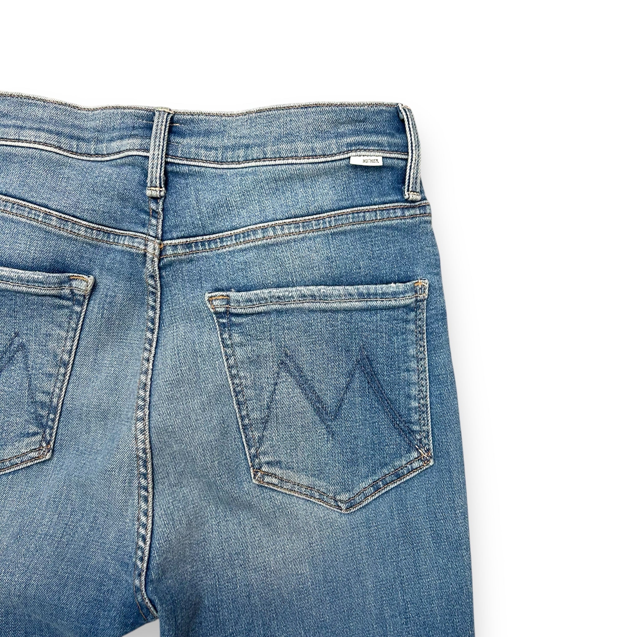 MOTHER HIGH WAISTED RIDER PARTY LIKE A PIRATE DISTRESSED JEANS SIZE 29