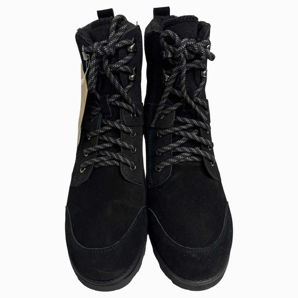 BEARPAW NWOB! ALICIA COMBAT BLACK BOOT SIZE 8