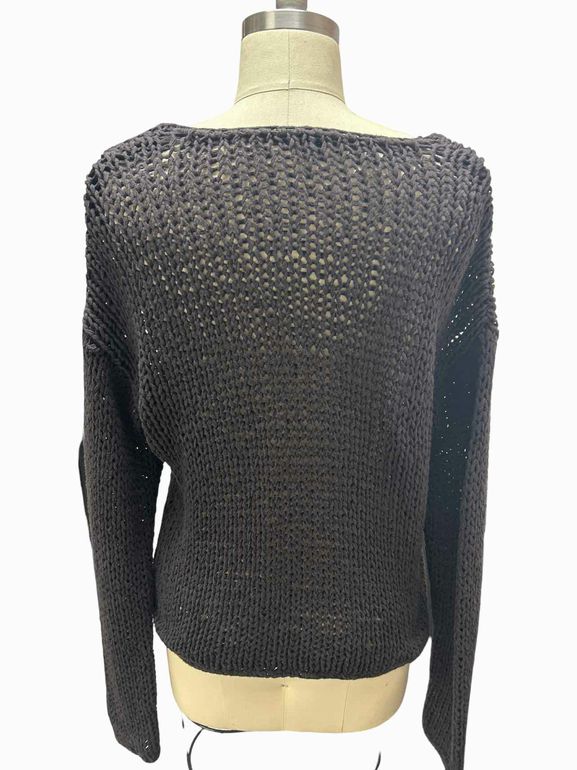 WORTH 100% COTTON LACE UP SWEATER SIZE: M