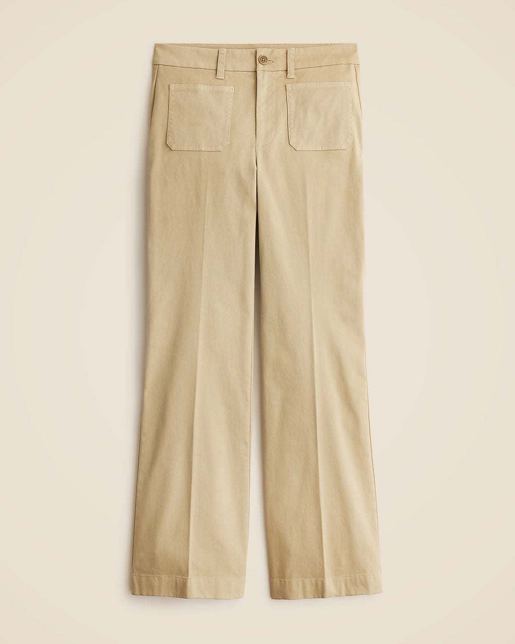 NWT J.CREW CHARLIE KICKOUT CHINO CROPPED PANTS TAN SIZE 30