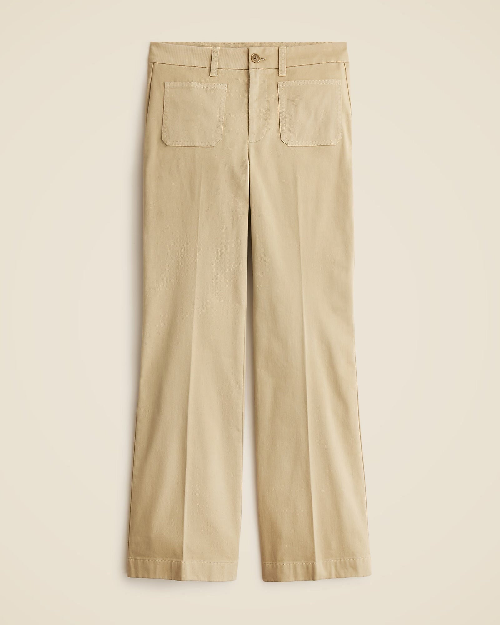 NWT J.CREW CHARLIE KICKOUT CHINO CROPPED PANTS TAN SIZE 30