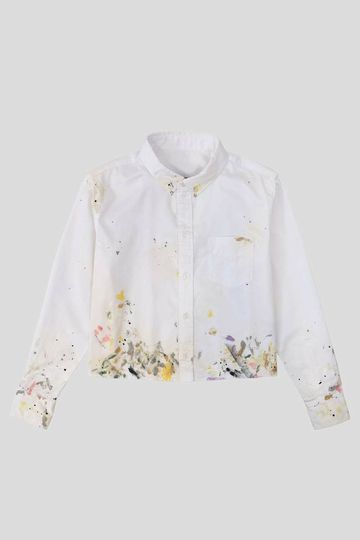 ANTHROPOLOGIE RAQUEL ALLEGRA ARTIST CROP TOP INSPIRED BY PAINTERS SIZE: 00