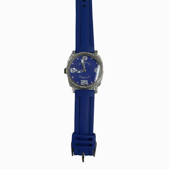 DOONEY & BOURKE CRYSTAL SILICONE BLUE SPORT WATCH