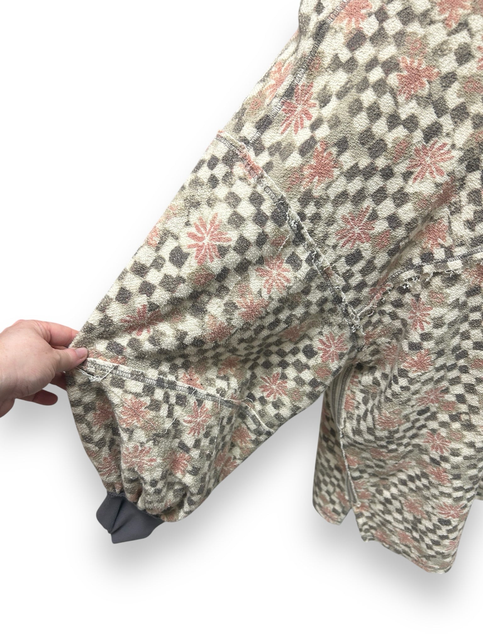 FREE PEOPLE CREAM COASTAL CREW TERRY PULLOVER SIZE SMALL