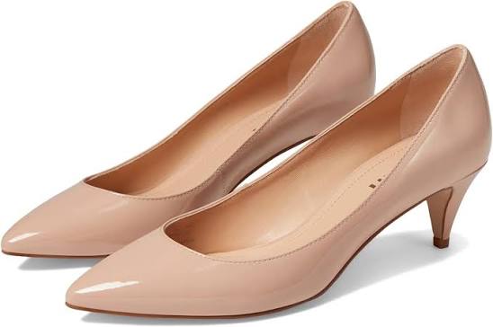 NIB COACH SLOANE PATENT LEATHER KITTEN HEEL PALE BLUSH SIZE 8