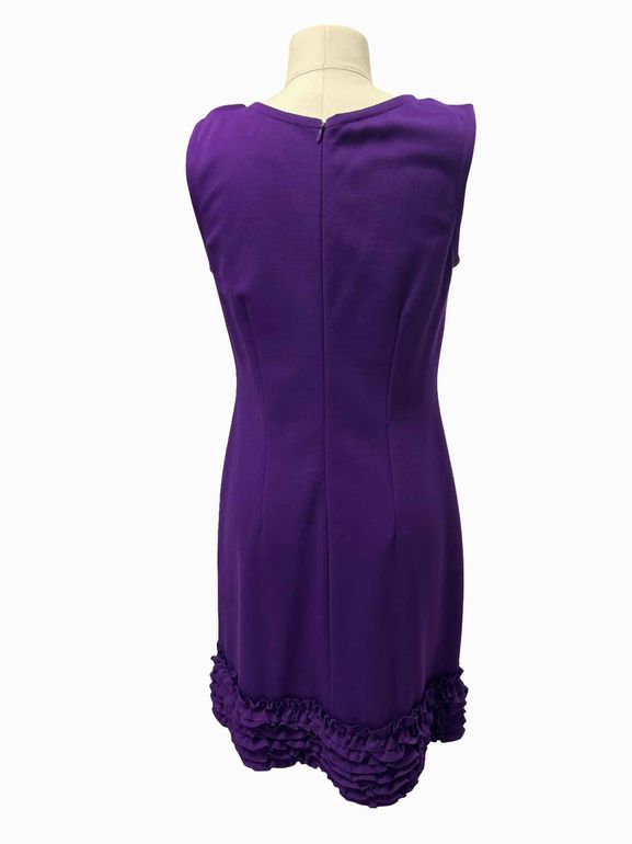 ANTHROPOLOGIE TAYLOR RUFFLED HEM SHEATH SIZE: 6
