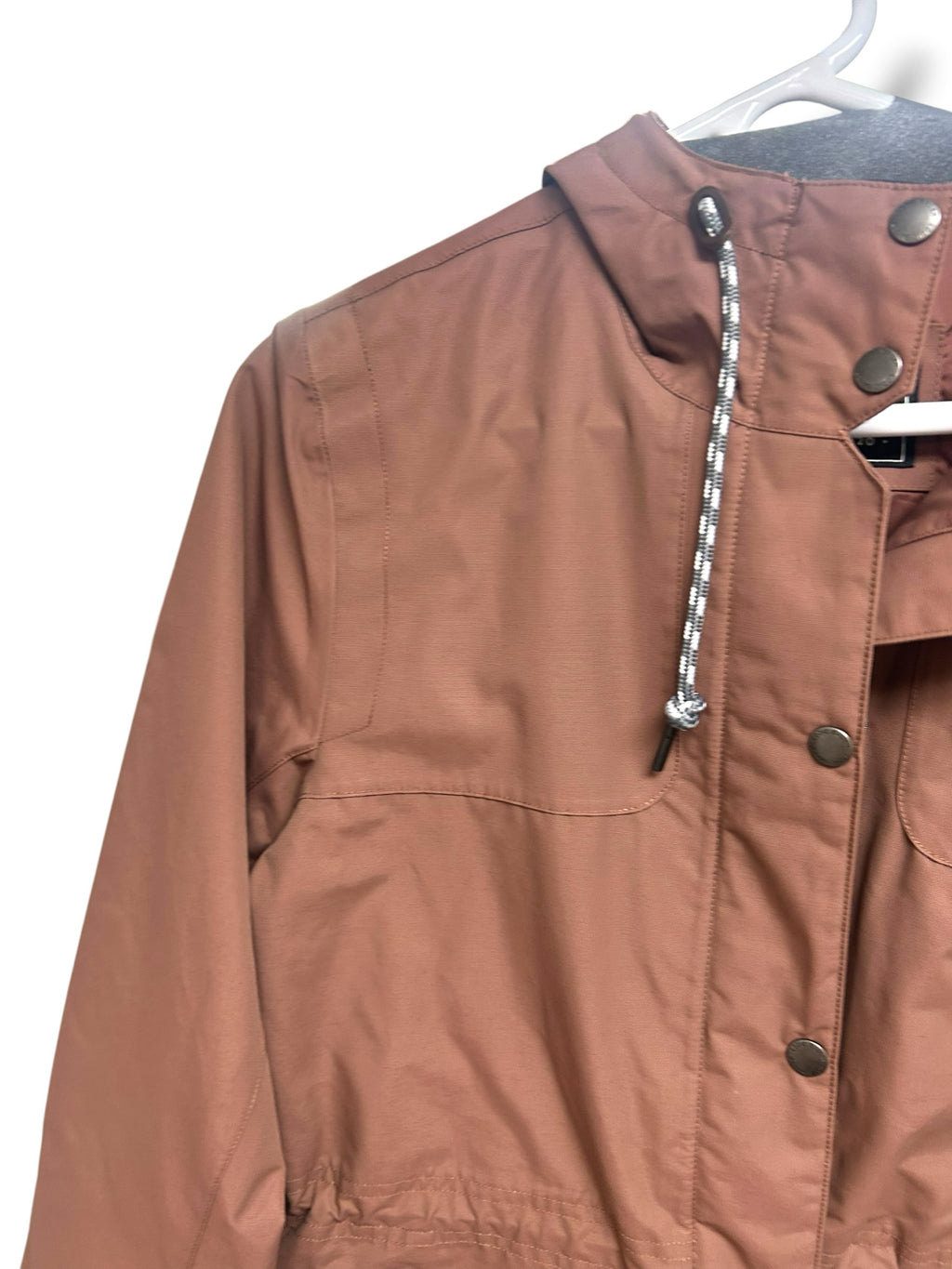 EDDIE BAUER CHARLY RAIN DUSTY ROSE PINK ZIP UP PARKA SIZE MEDIUM