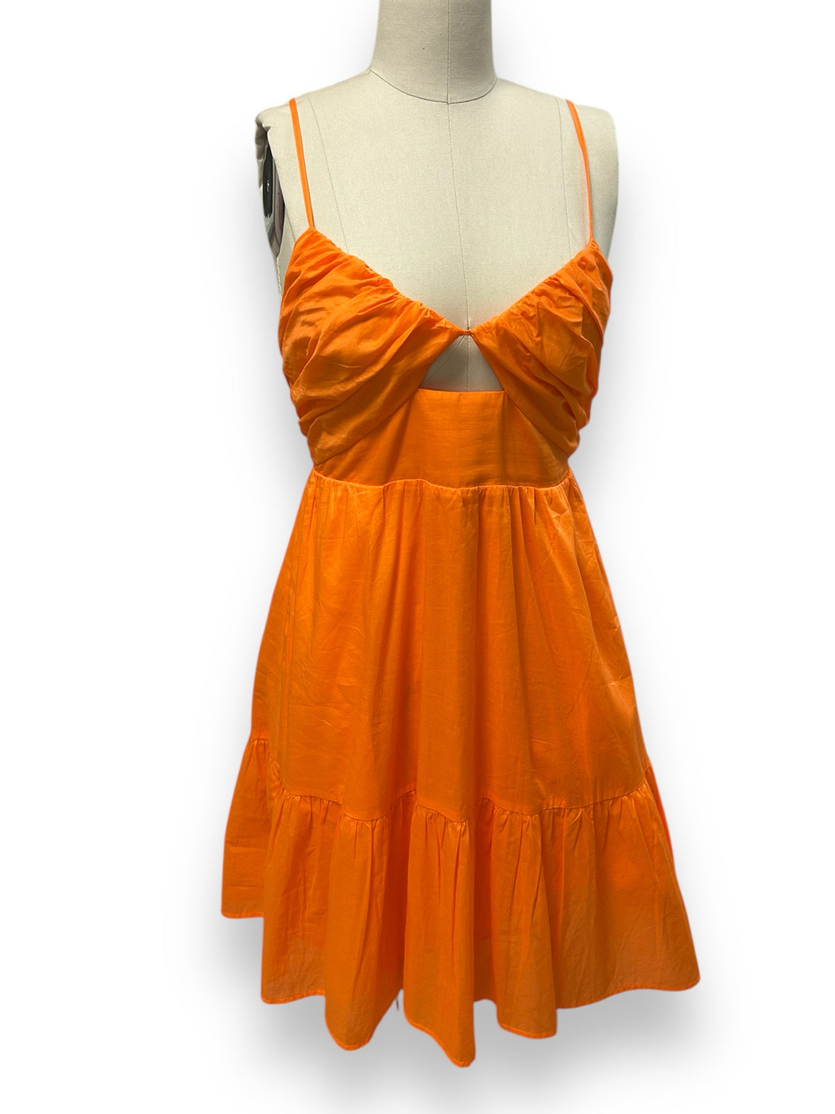ANTHROPOLOGIE RAILS CHRISSY TANGERINE ORANGE TIERED DRESS SIZE SMALL
