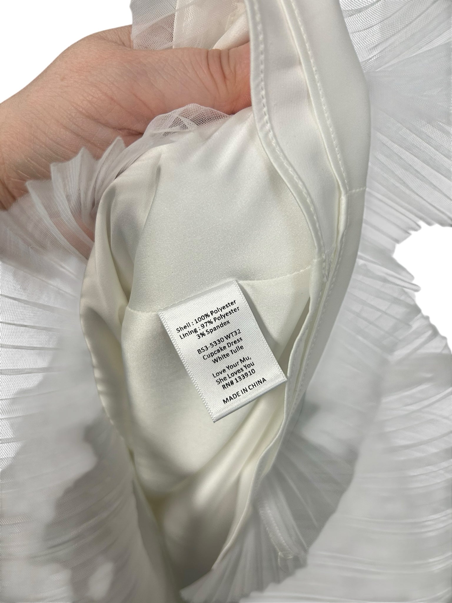 NWT SHOW ME YOUR MUMU CUPCAKE DRESS WEDDING WHITE SIZE MEDIUM