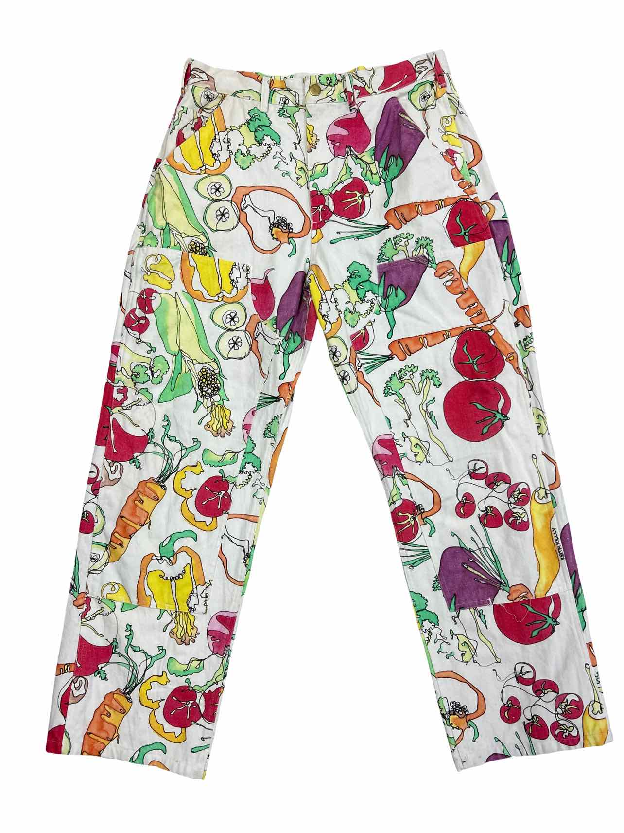 KEITH KELLY VEGGIE GARDEN COTTON DOUBLE KNEE WORK PANTS SIZE: M