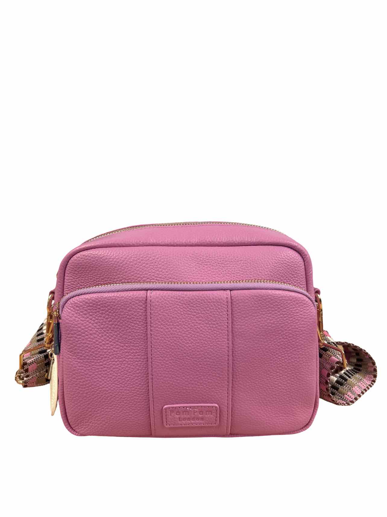 POM POM LONDON ORIGINAL PLUS CROSSBODY W/CARD HOLDER