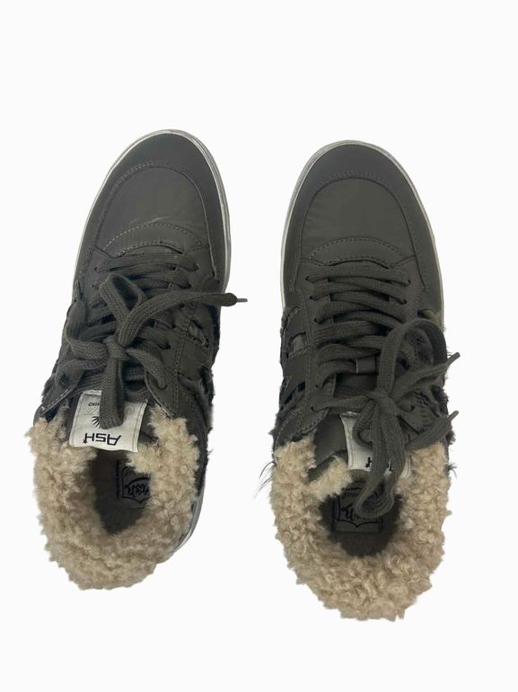 ANTHROPOLOGIE ASH MALIBU BIS FAUX FUR LACE-UP SIZE: 40