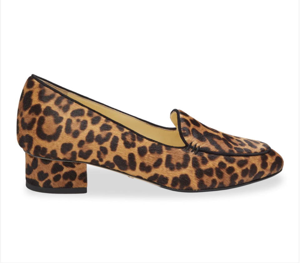 SARAH FLINT ROSIE CHOCOLATE LEOPARD HAIRCALF PUMP SIZE 42.5