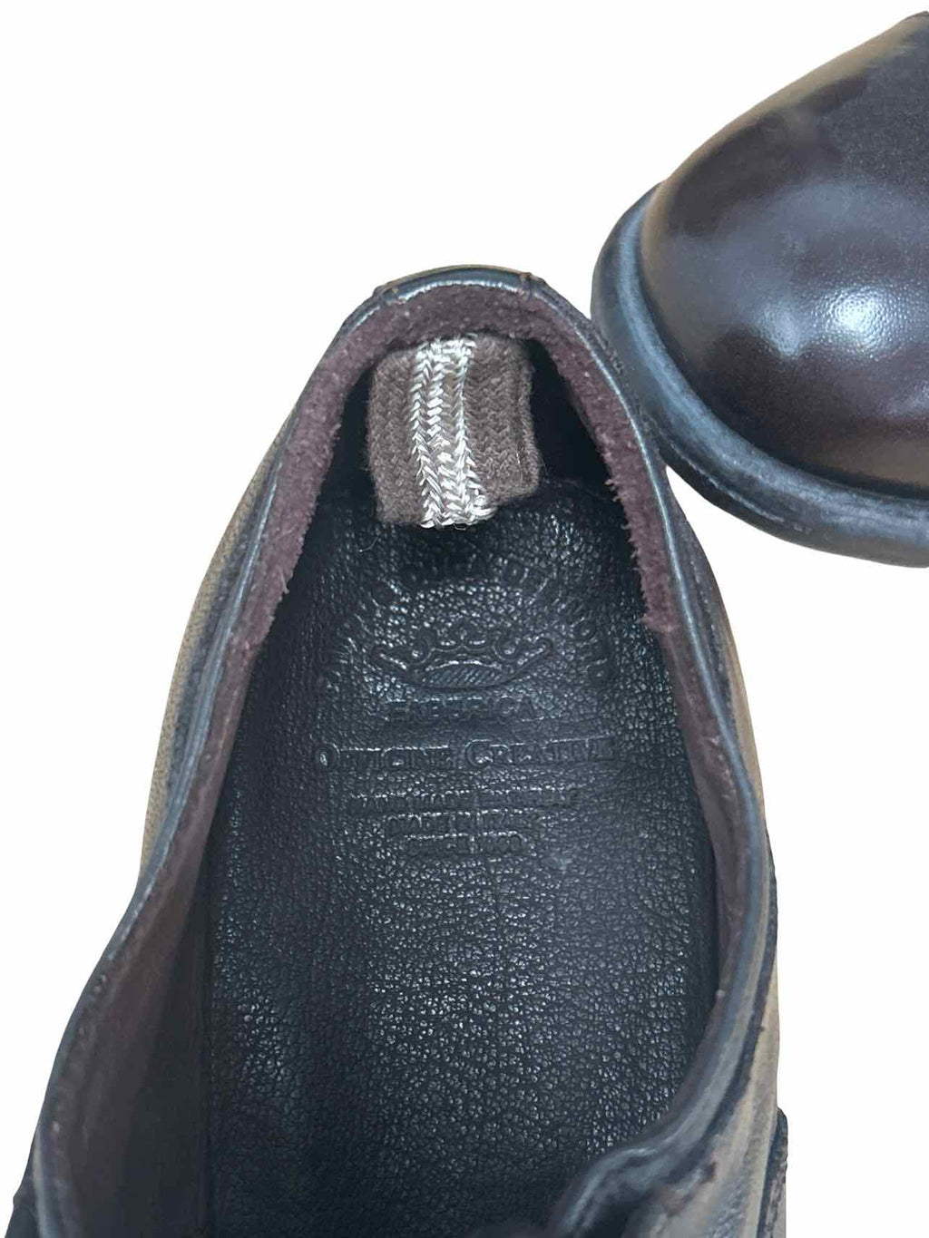 OFFICINE CREATIVE SLIP ON CAP TOE OXFORD SIZE: 38