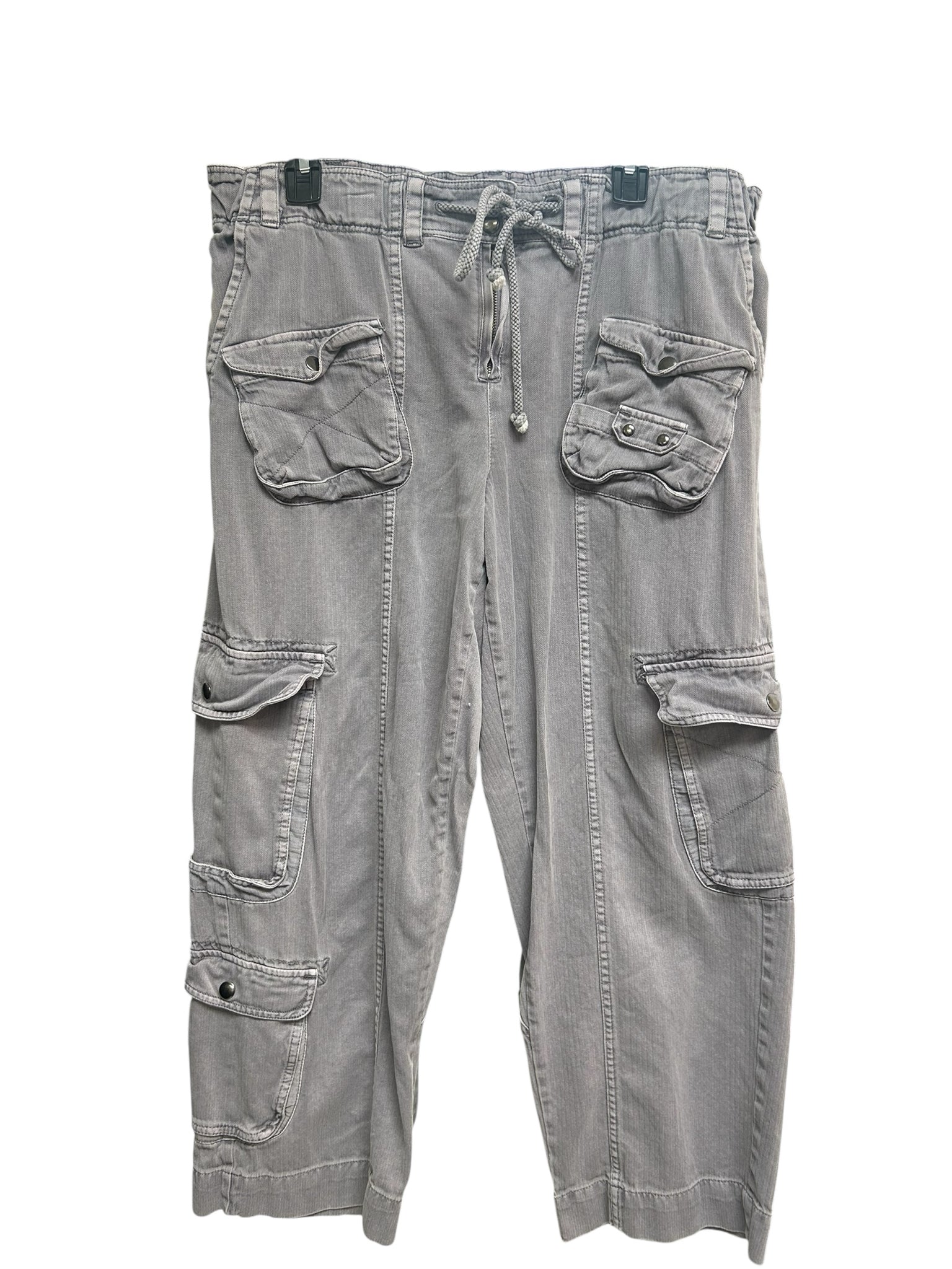 FREE PEOPLE TAHITI CARGO HIGH RISE ASHBLOWN GRAY SIZE LARGE