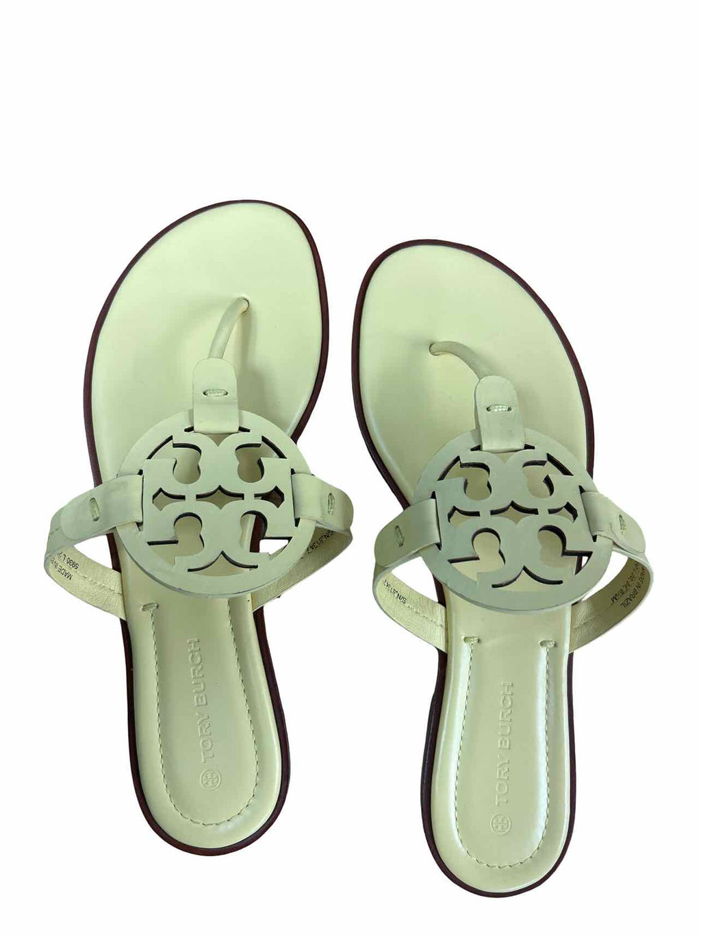 TORY BURCH LEATHER MILLER SANDAL SIZE: 8.5