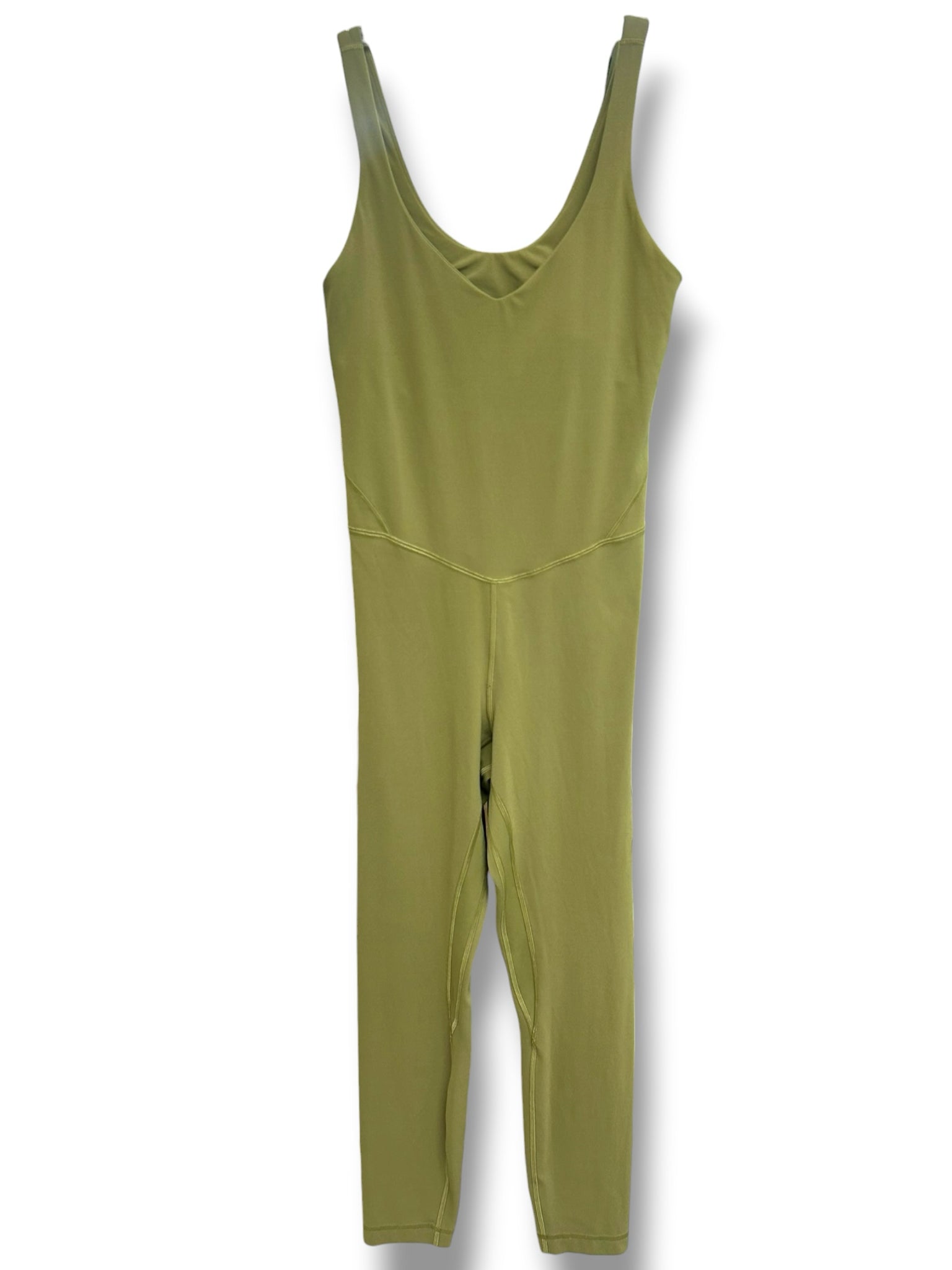 LULULEMON ALIGN BODYSUIT 25" BRONZE GREEN SIZE 6