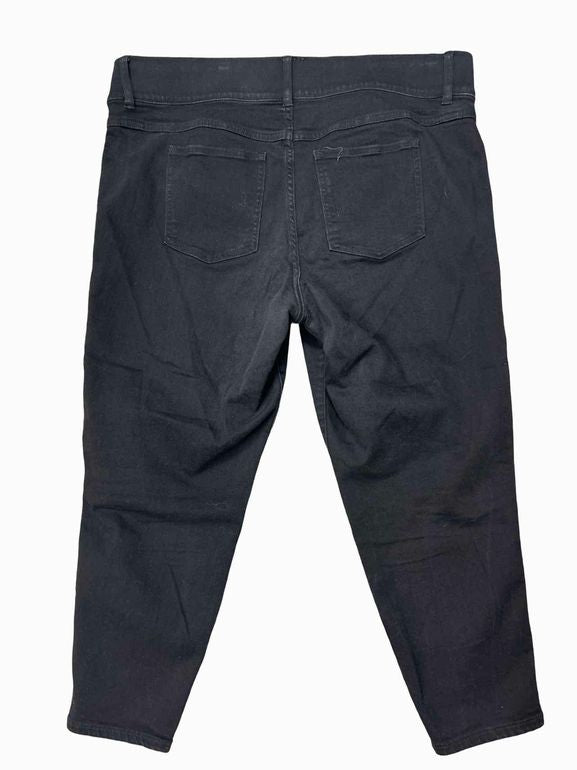 SPANX BLACK DENIM SKINNY SIZE: 2X P