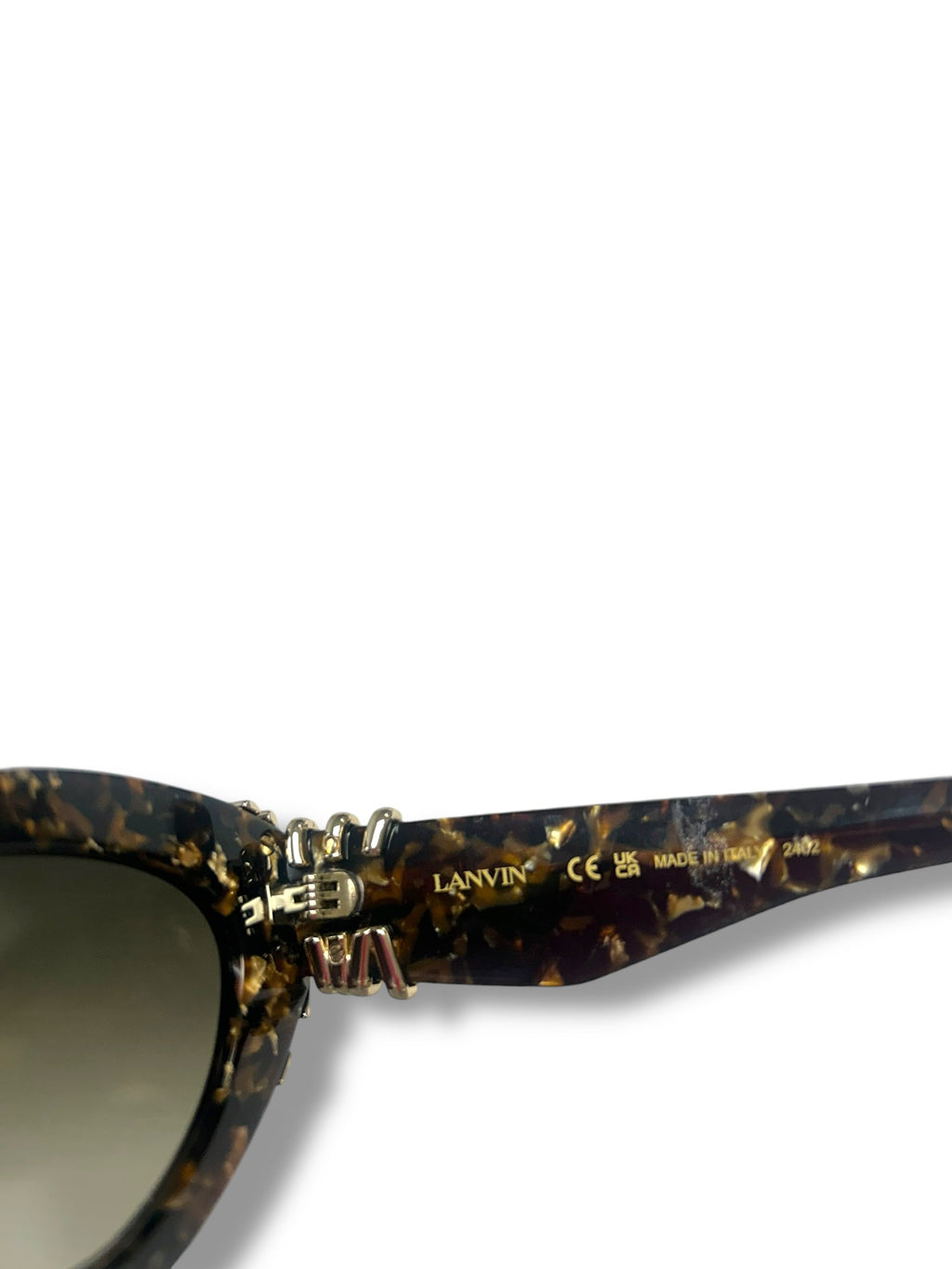 LANVIN MELODIE 50MM GLITZ TORTOISESHELL SUNGLASSES