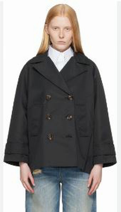 BARBOUR MAISY SHOWERPROOF DOUBLE BREASTED JACKET BLACK SIZE US 10 - WEARHOUSE  CONSIGNMENT