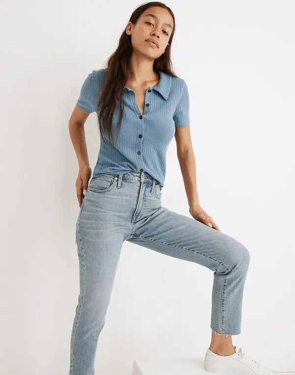 MADEWELL THE PERFECT VINTAGE JEAN FRAY HEM SIZE 28 TALL