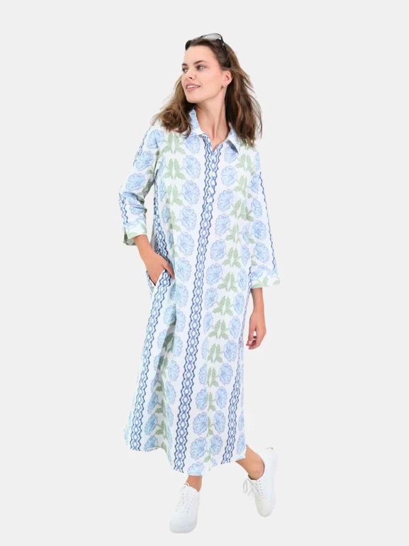 NAVY BLEU SARA 3/4 SLEEVE TUNIC DRESS SIZE: XXL