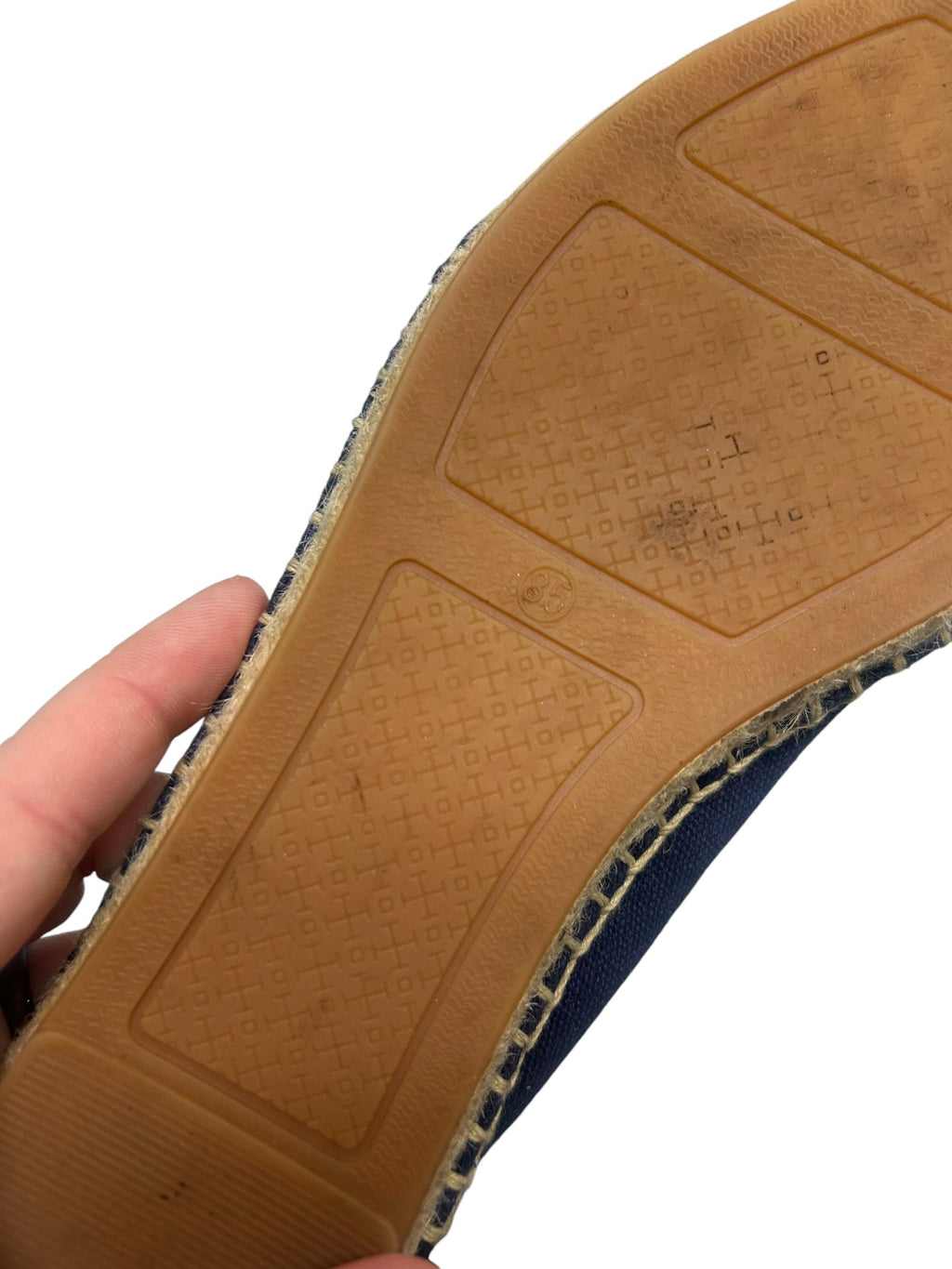 TORY BURCH SONOMA GHILLIE ESPADRILLE BLUE LACE UP FLATS SIZE 8.5