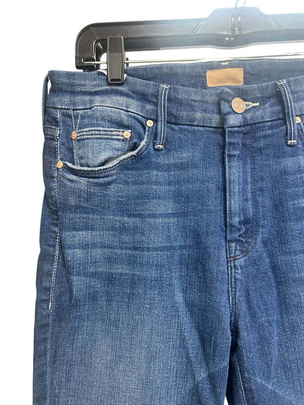 MOTHER THE LOOKER ANKLE FRAY IN BAZAAR WASH SIZE 28