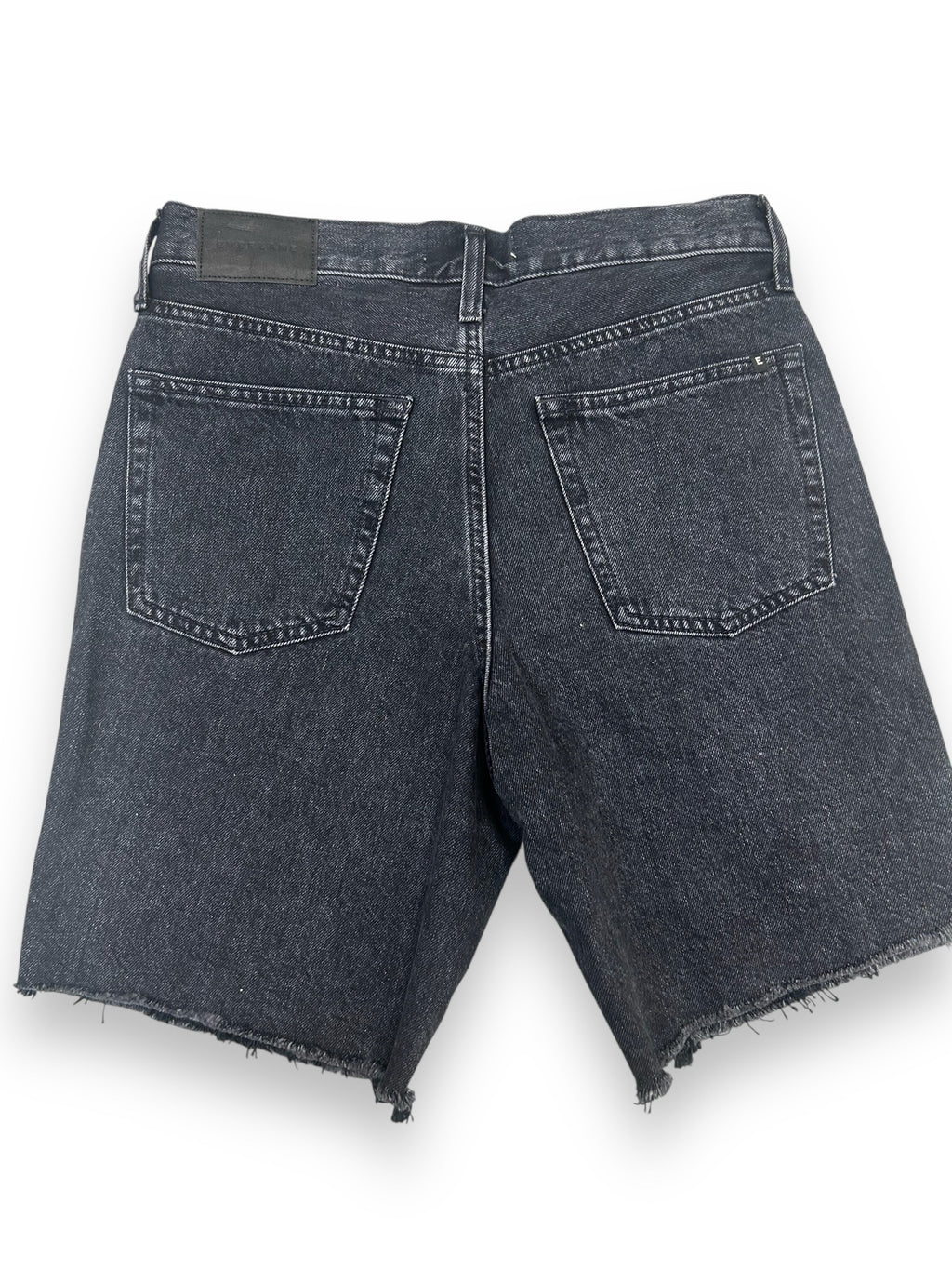NWT EVERLANE BLACK DENIM CUT OFF SHORTS SIZE 28
