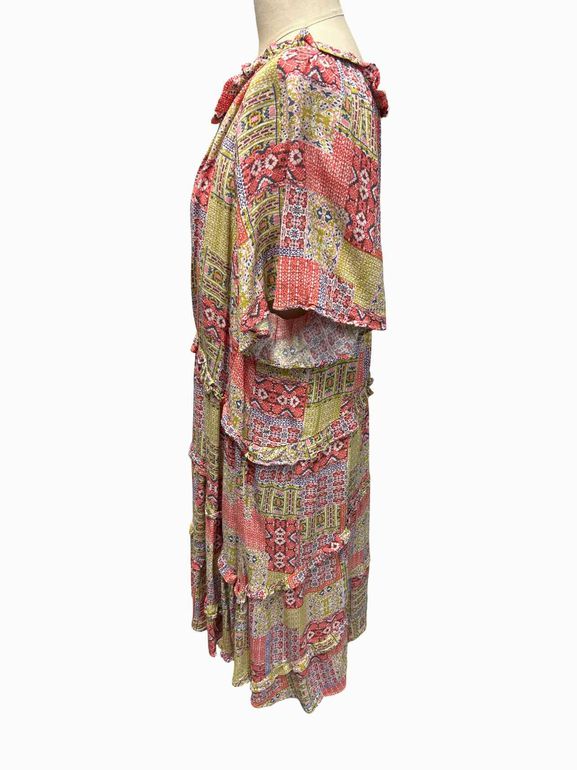 ANTHROPOLOGIE ROBIN TIERED MINI DRESS SIZE XL
