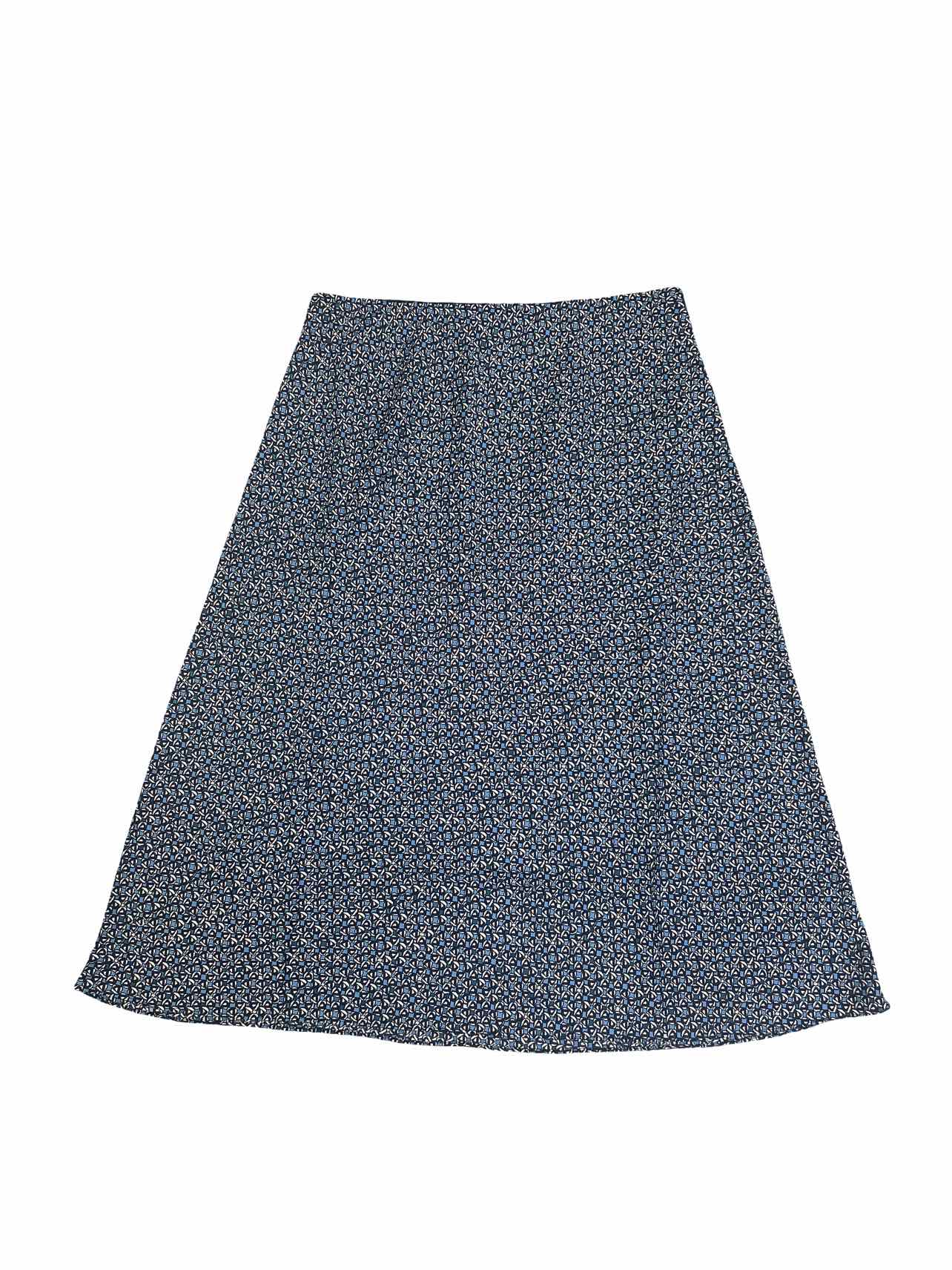 NIC+ZOE MONOGRAM MIX PRINT SLIP SKIRT SIZE: XL