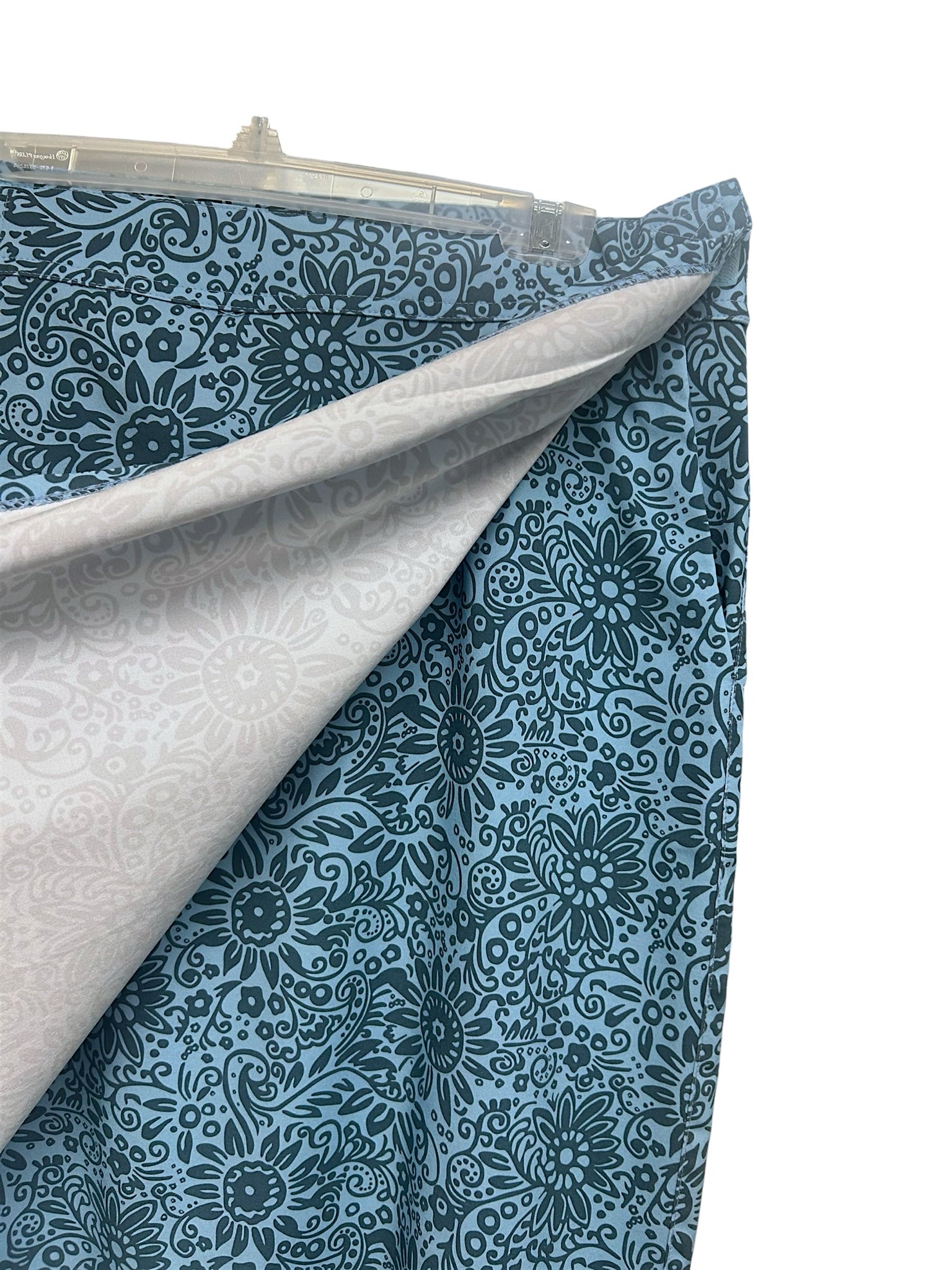 RIPSKIRT HAWAII WRAP SKIRT TUSCON BLUE FLORAL SIZE LARGE