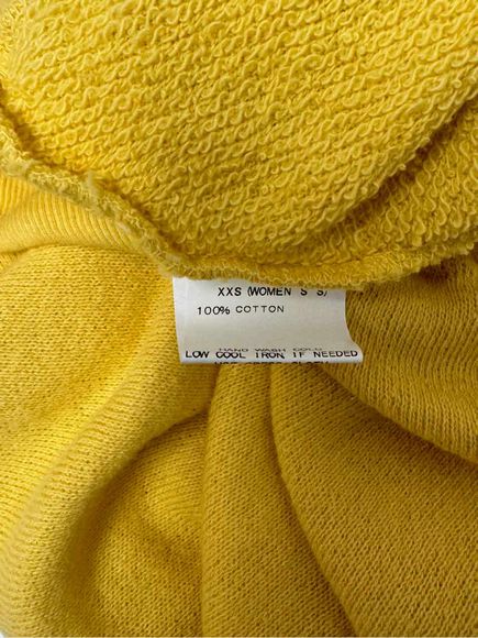 V::ROOM JAPAN COTTON YELLOW SWEATSHIRT SIZE S