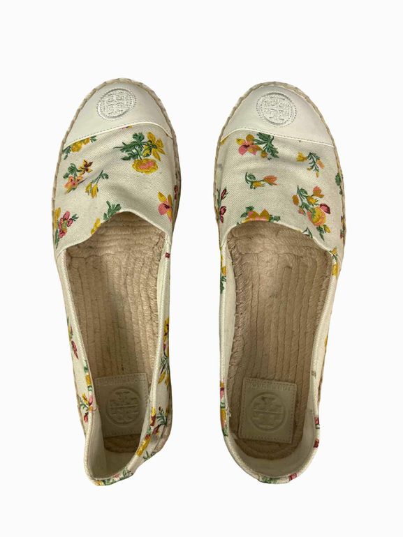TORY BURCH CANVAS ESPADRILLE SIZE: 7.5