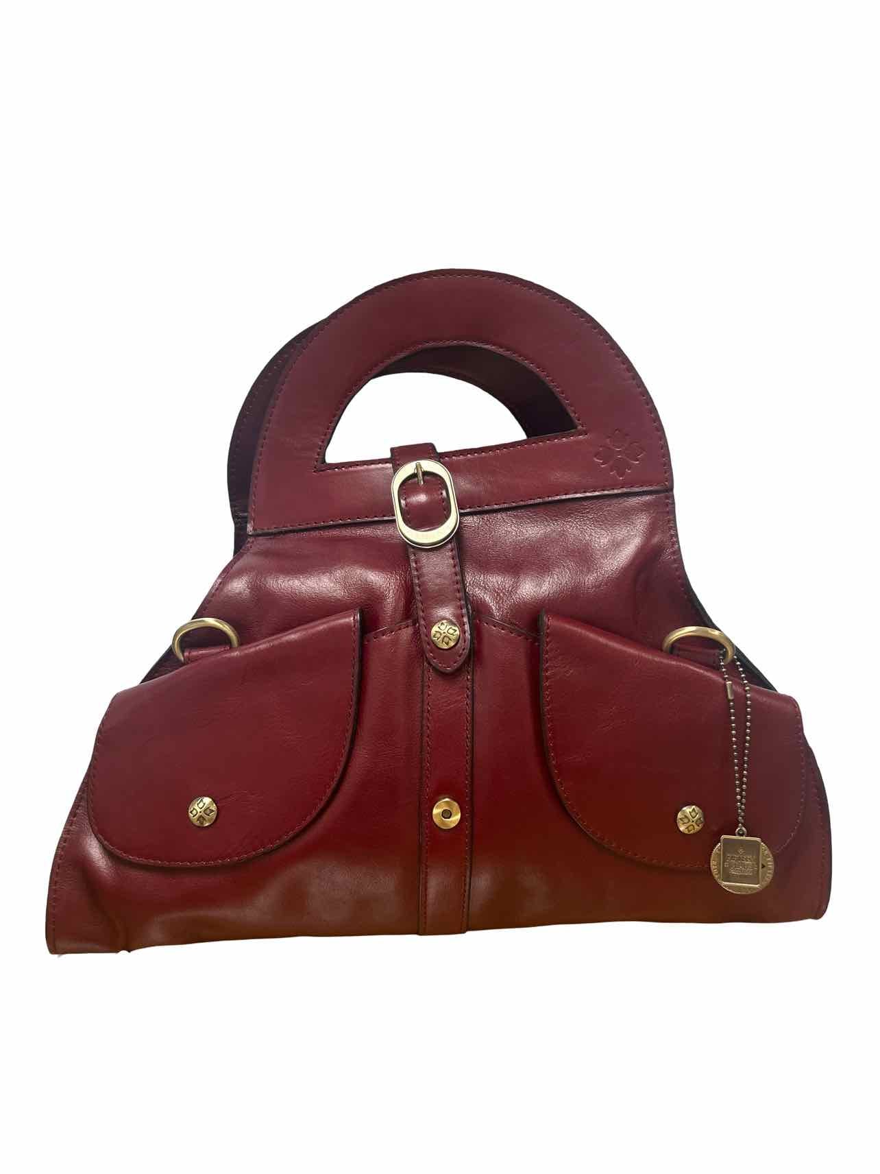 PATRICIA NASH NWT MILANIA CONVERTIBLE SATCHEL OXBLOOD