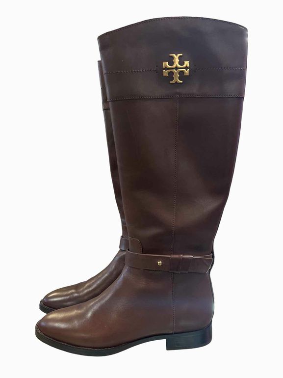 TORY BURCH  NWOB TORY BURCH KNEE HIGH LEATHER RIDING BOOTS SIZE: 8.5