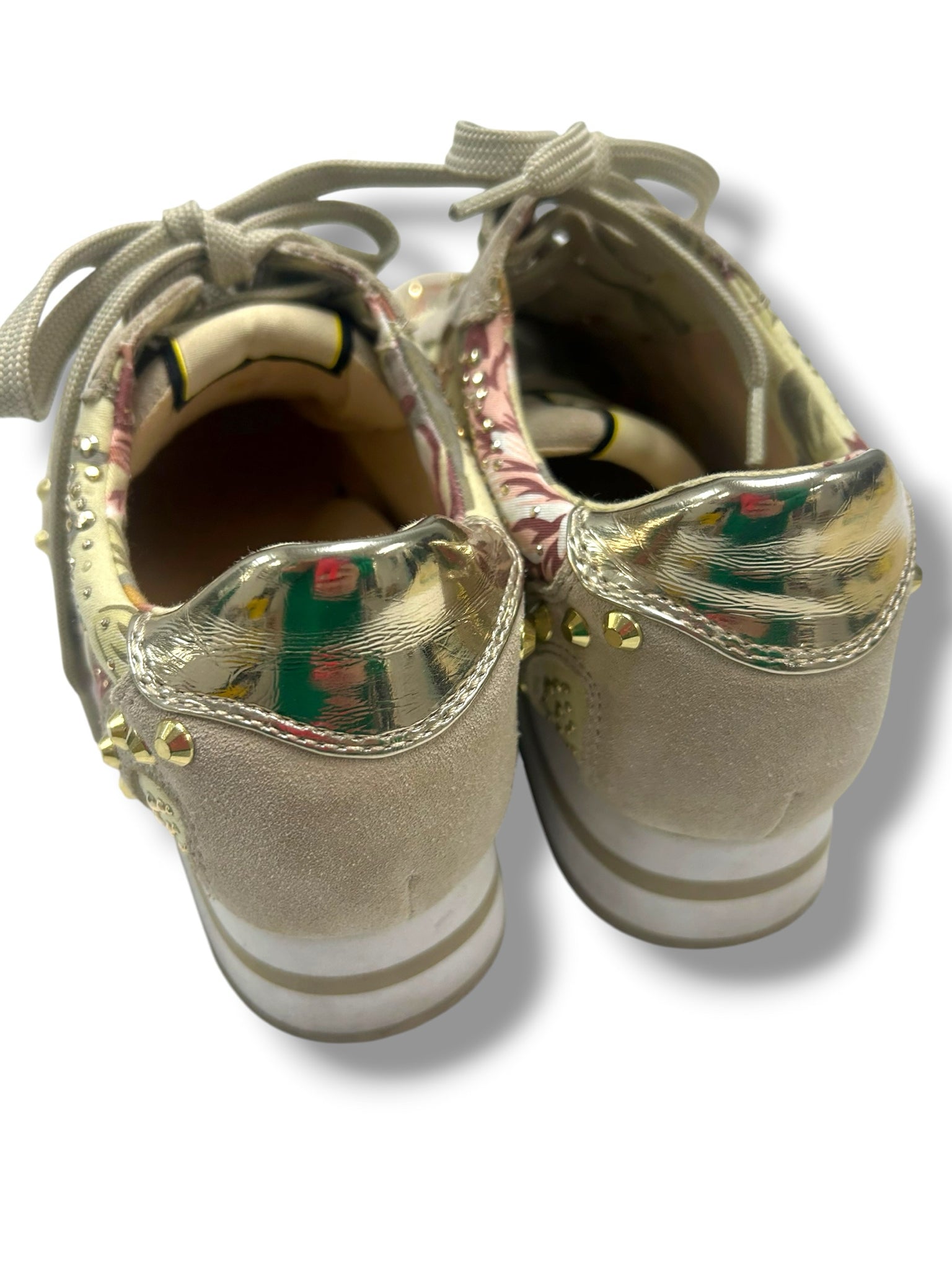 LIU JO MARGUERITE EMBELLISHED TRAINER SNEAKERS SIZE 37 US 7